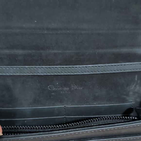 Dior Ultra Matte Leather Diorama Black Studded Women's Bag - Picture 3 of 8